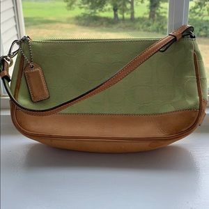 Coach green bag